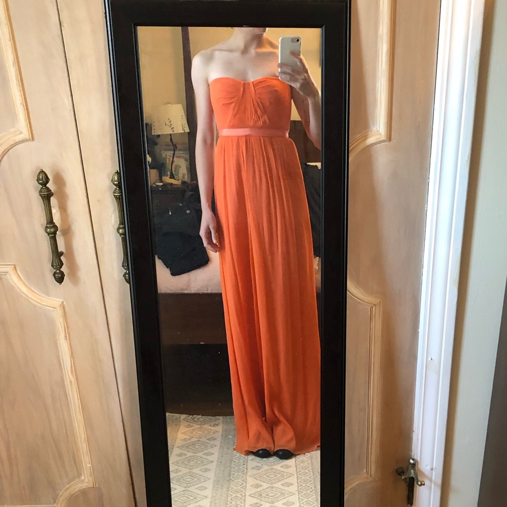 BCBG silk chiffon gown EUC